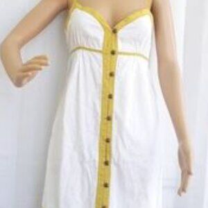 NWT Roxy Boho Sundress White and Yellow